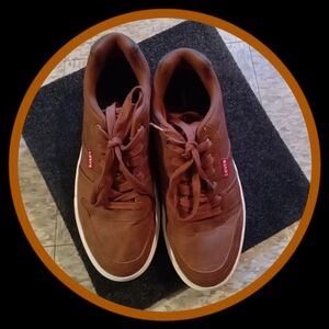 Levi's Men's Monroe Faux Leather/Canvas Low Top Laced Trainers